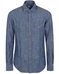 Eleventy - Cotton Shirt - Lyst