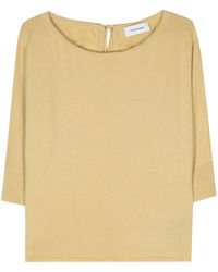 Yves Salomon - Tie-Fastening Wool Knitted Top - Lyst