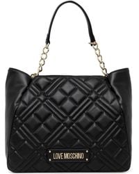 Love Moschino - Quilted Chain Tote Bag - Lyst