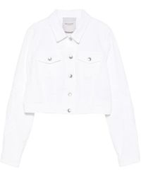 ERMANNO FIRENZE - Embroidered Denim Jacket - Lyst