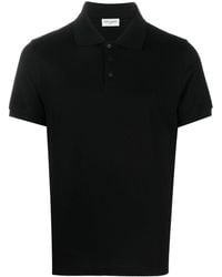 Saint Laurent - Cotton-piqué Polo Shirt - Lyst