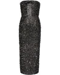 Maison Margiela - Hand-Embroidered Sequin Midi Dress - Lyst