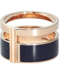 Repossi - 18kt Rose Gold Chunky Ring - Lyst