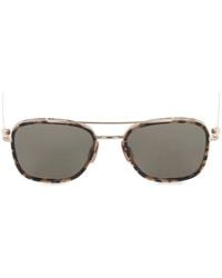 Thom Browne - Tortoiseshell-Effect Geometric-Frame Sunglasses - Lyst