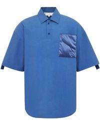 JW Anderson - Poloshirt Mit Gesteppter Tasche - Lyst