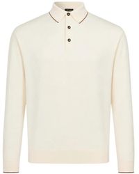 Kiton - Polo À Bords Contrastants - Lyst