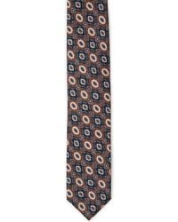 Lardini - Cravate À Motif Géométrique En Jacquard - Lyst