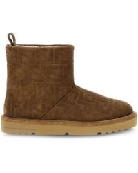 Fendi - Embossed-Ff Ankle Boots - Lyst