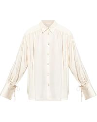 Paul Smith - Tie-Cuff Button-Down Top - Lyst