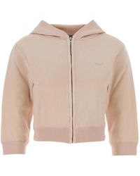 Prada - Cotton Fleece Hoodie Zipper Jacket - Lyst