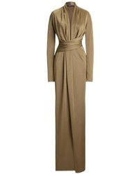 Ralph Lauren - Ashten Metallic-Jersey Maxi Dress - Lyst