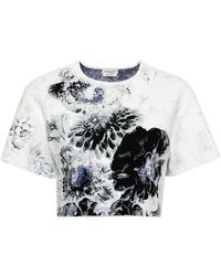 Alexander McQueen - Chiaroscuro Jacquard-T-Shirt - Lyst