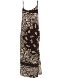The Attico - Bandana-Print Midi Dress - Lyst