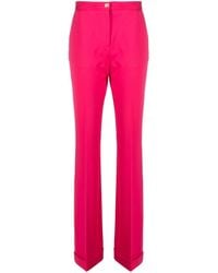 Pinko - Pressed-crease High-waist Trousers - Lyst