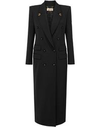 Elisabetta Franchi - Wool Coat - Lyst