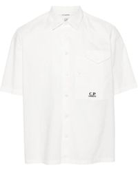 C.P. Company - Camisa con logo bordado - Lyst