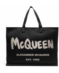 Alexander McQueen - Graffiti Logo Tote - Lyst