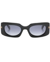 Marc Jacobs - Logo-engraved Rectangle-frame Sunglasses - Lyst