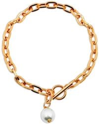 Ben-Amun - Pearl-Pendant Chain Necklace - Lyst