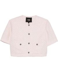 Maje - Sequin-Embellished Tweed Jacket - Lyst