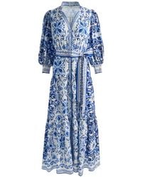 Alice + Olivia - Cora Tiered Shirt Dress - Lyst