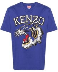 KENZO - T-shirt Tiger Varsity en coton - Lyst