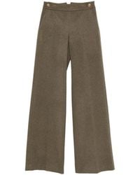 Ermanno Scervino - Buckle-Detail Wide-Leg Trousers - Lyst