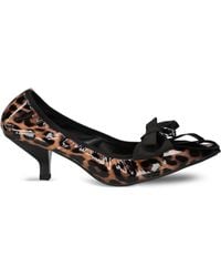 Ras - 50Mm Leopard-Print Bow Pumps - Lyst
