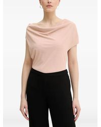 Silvian Heach - Raman Rhinestone-Embellished Cowl-Neck Top - Lyst