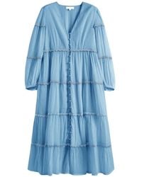 Chinti & Parker - Midikleid Mit V-Ausschnitt - Lyst