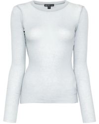 James Perse - Top Con Cuello Redondo - Lyst