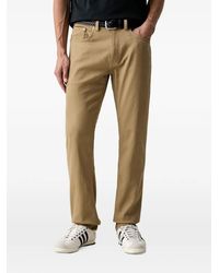 GANT - Logo-Patch Straight-Leg Jeans - Lyst