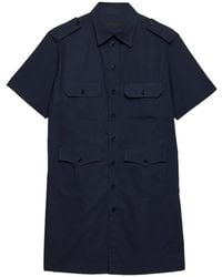 Prada - Patch-Pockets Short-Sleeved Shirt - Lyst
