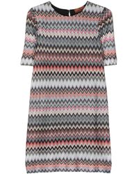 Missoni - Zigzag-patterned Mini Dress - Lyst