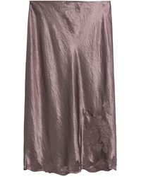 Vince - Midi-Rok Met Satijnen Afwerking - Lyst