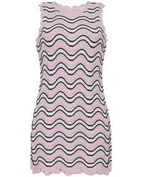 Cara Cara - Suzi Crochet Striped Mini Dress - Lyst