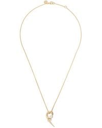 Shaun Leane Collar Cherry Blossom de oro vermeil de 18kt con colgante de perla - Metálico