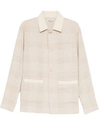 young n sang - Check-Pattern Patch-Pocket Jacket - Lyst