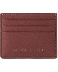 Brunello Cucinelli - Leather Card Holder - Lyst