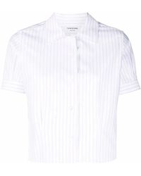 Thom Browne - Blouse Met Krijtstreep - Lyst