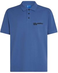 KARL LAGERFELD - Logo-Detail Polo Shirt - Lyst