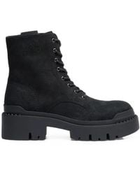 Ash - Noah Lace-Up Combat Boots - Lyst