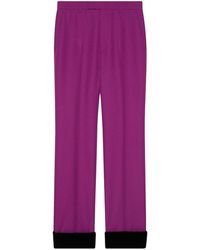 Gucci - Pressed-crease Tailored Trousers - Lyst