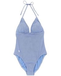 Polo Ralph Lauren - Halterneck Embroidery Swimsuit - Lyst