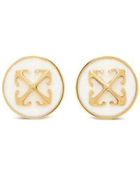 Off-White c/o Virgil Abloh - Arrows-Motif Stud Earrings - Lyst