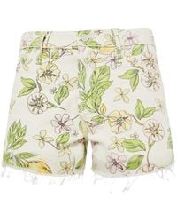 Mother - The Dodger Floral-Print Shorts - Lyst
