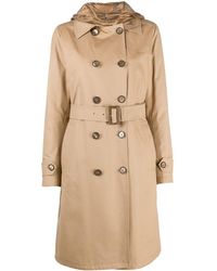 Herno Trench matelassé à capuche - Neutre