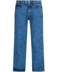 Marni - Marble-dyed Straight-leg Jeans - Lyst