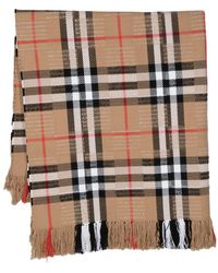 Burberry - Vintage Check Knit Scarf - Lyst