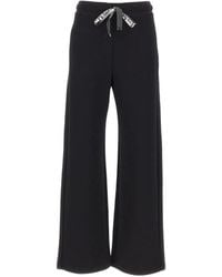 Max Mara - Drawstring Wide-Leg Track Pants - Lyst